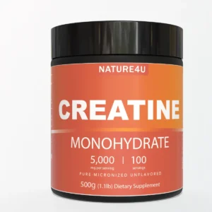Nature4U Micronized Creatine Monohydrate Powder 500G